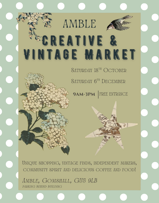 Amble Market Days in the Surrey Hills - 18th October & 6th December