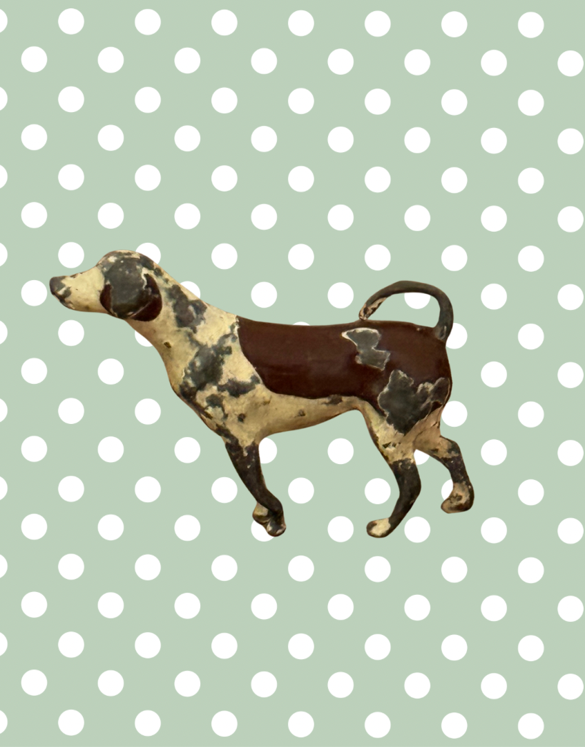 Britains Ltd Cast Lead Dog | Vintage 1920s Painted Farm Animal Toy Collectable