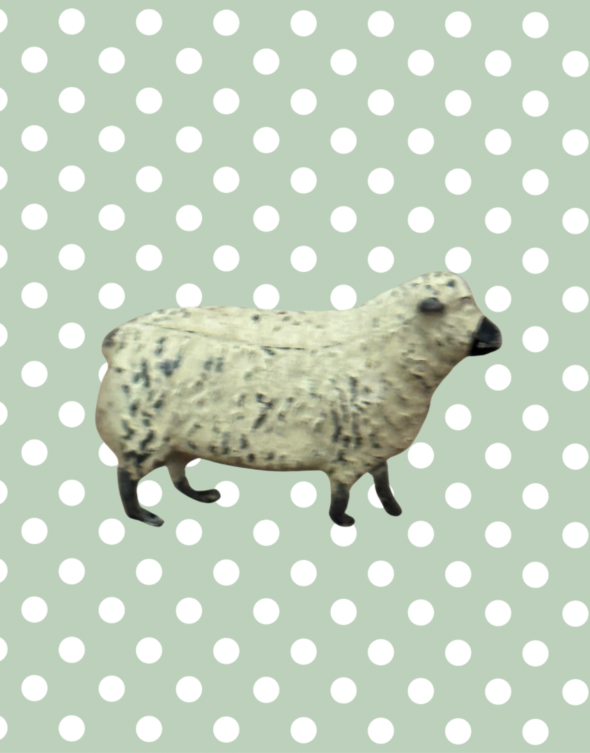Britains Ltd Cast Lead Sheep | Vintage 1920s Painted Farm Animal Collectable Toy