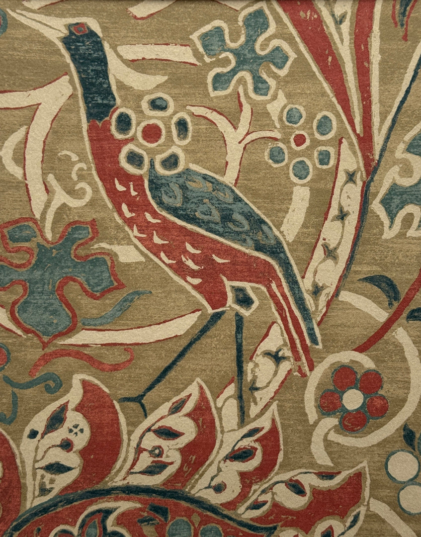‘Bullerswood – Spice & Manilla’ William Morris Unique Wall Art | Framed Vintage Premium Linen Wallpaper Print