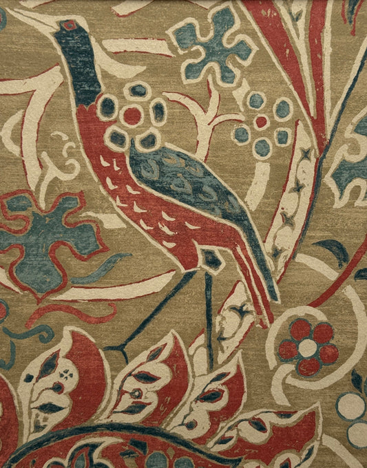 ‘Bullerswood – Spice & Manilla’ William Morris Vintage Premium Linen Wallpaper Print