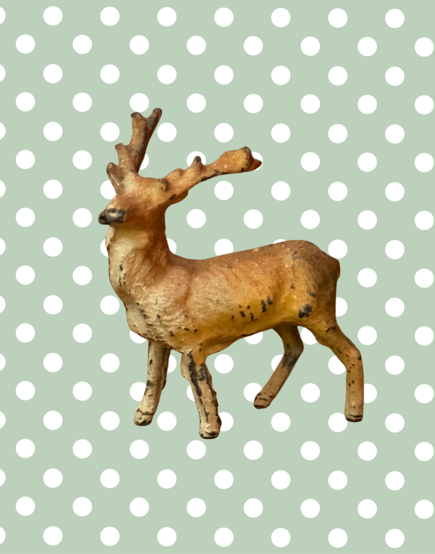 Britains Ltd Countryside Collection Cast Lead Deer | Vintage 1920s Painted British Animal Toy