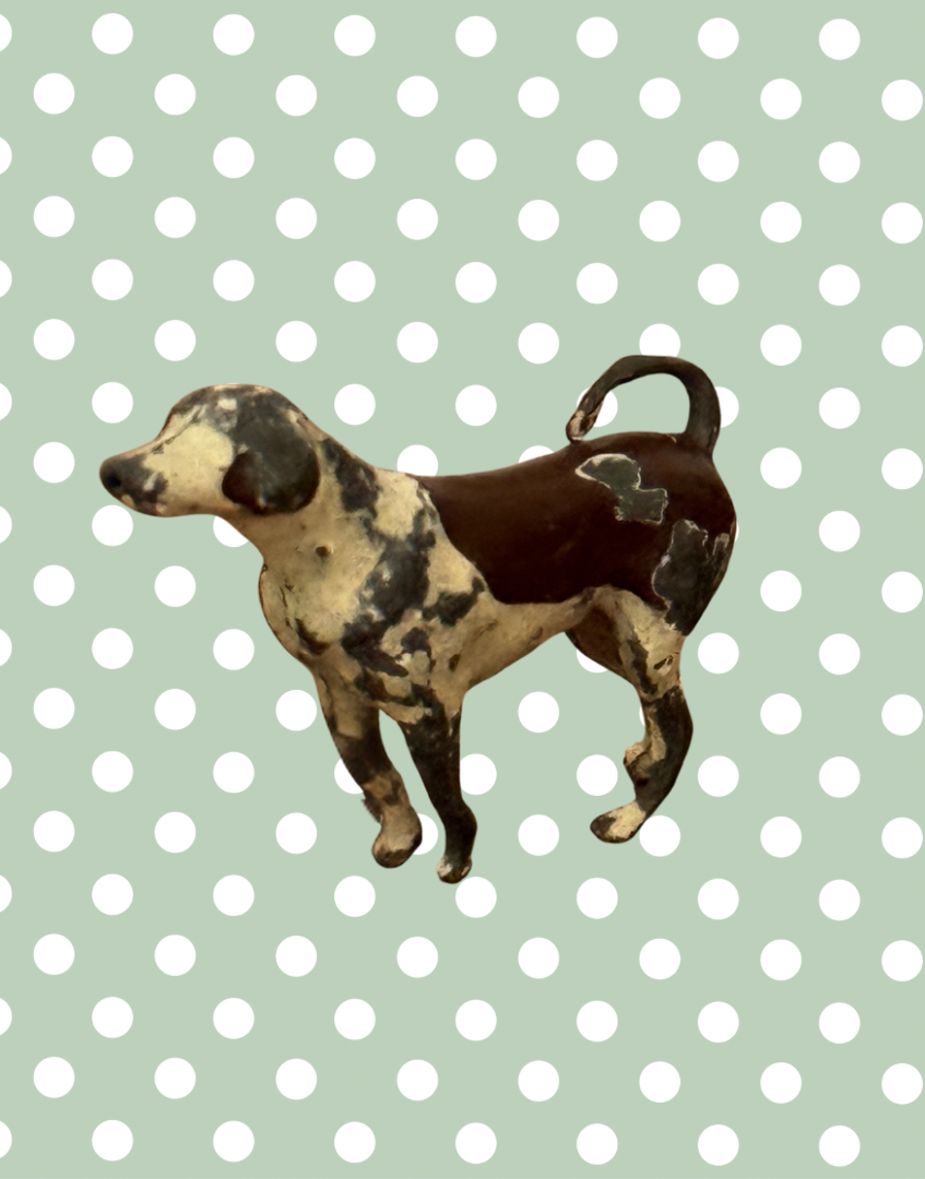 Britains Ltd Cast Lead Dog | Vintage 1920s Painted Farm Animal Toy Collectable