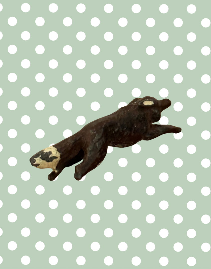Britains Ltd Cast Lead Weasel | Vintage 1920s Painted Farm Animal Collectable