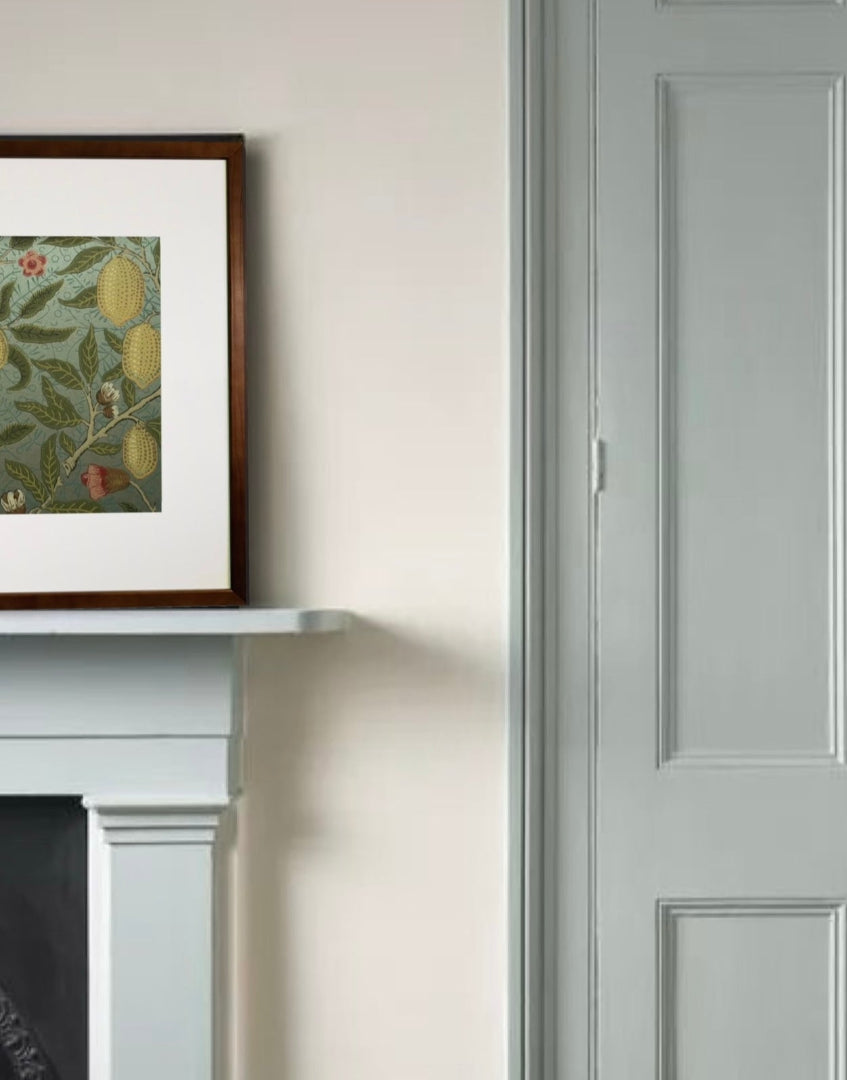 'Fruit - Slate & Thyme' William Morris Unique Framed Art | Iconic Vintage Heritage Wallpaper Decor