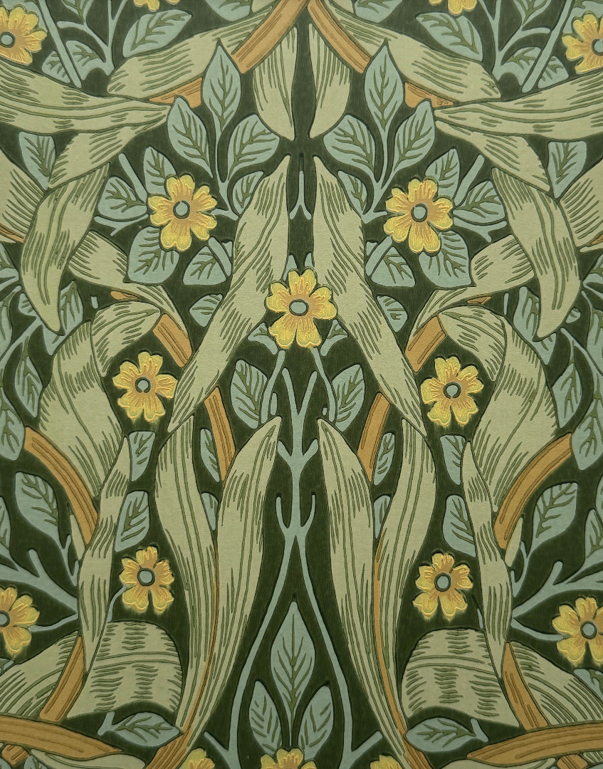 'Pimpernel – Privet & Slate’ Unique Floral William Morris Wall Art | Framed Classic Arts & Crafts Morris & Co. Print