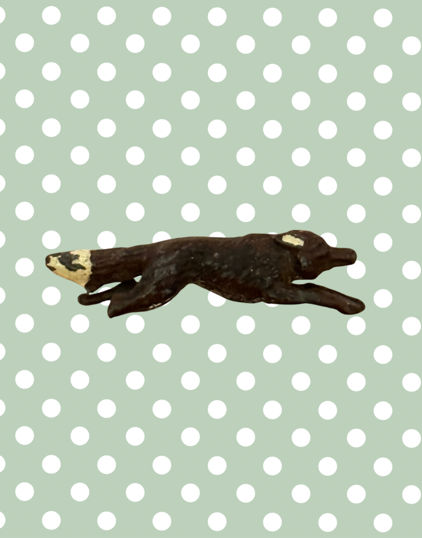 Britains Ltd Cast Lead Weasel | Vintage 1920s Painted Farm Animal Collectable