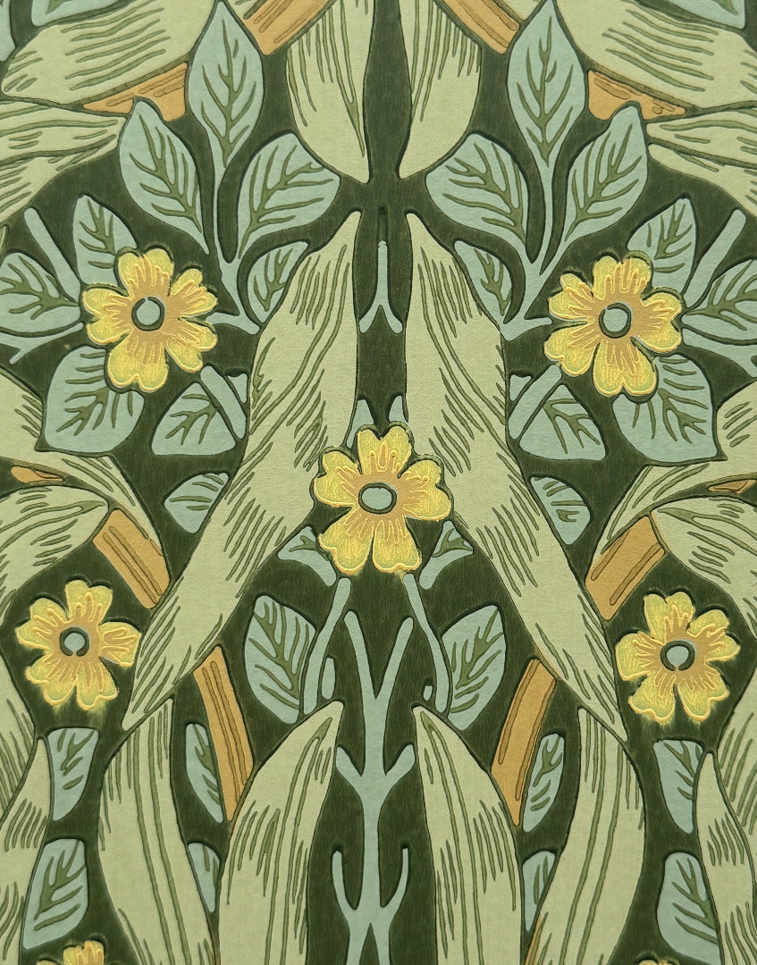 'Pimpernel – Privet & Slate’ Unique Floral William Morris Wall Art | Framed Classic Arts & Crafts Morris & Co. Print