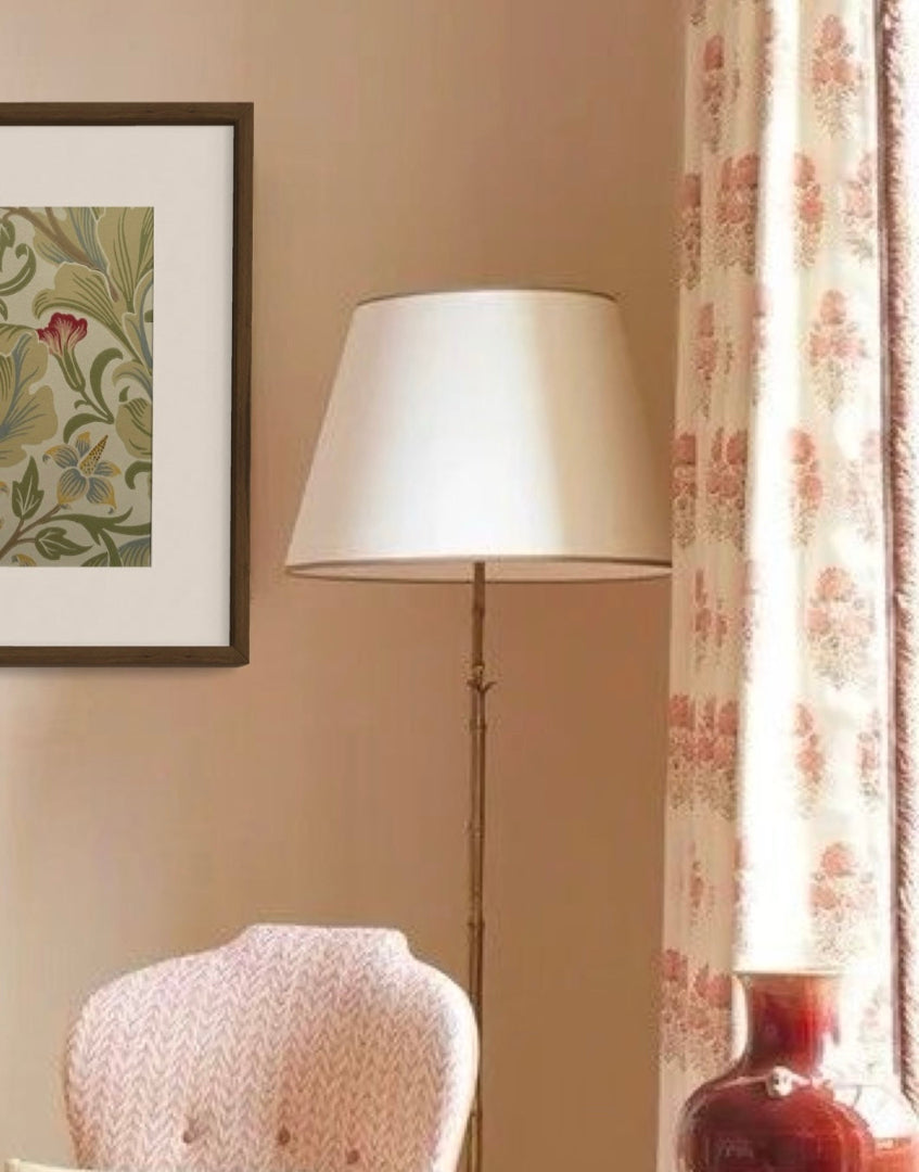 ‘Leicester – Marble & Rose’ Morris & Co. Floral Heritage Wall Art | Framed William Morris Archive Print Wall Decor