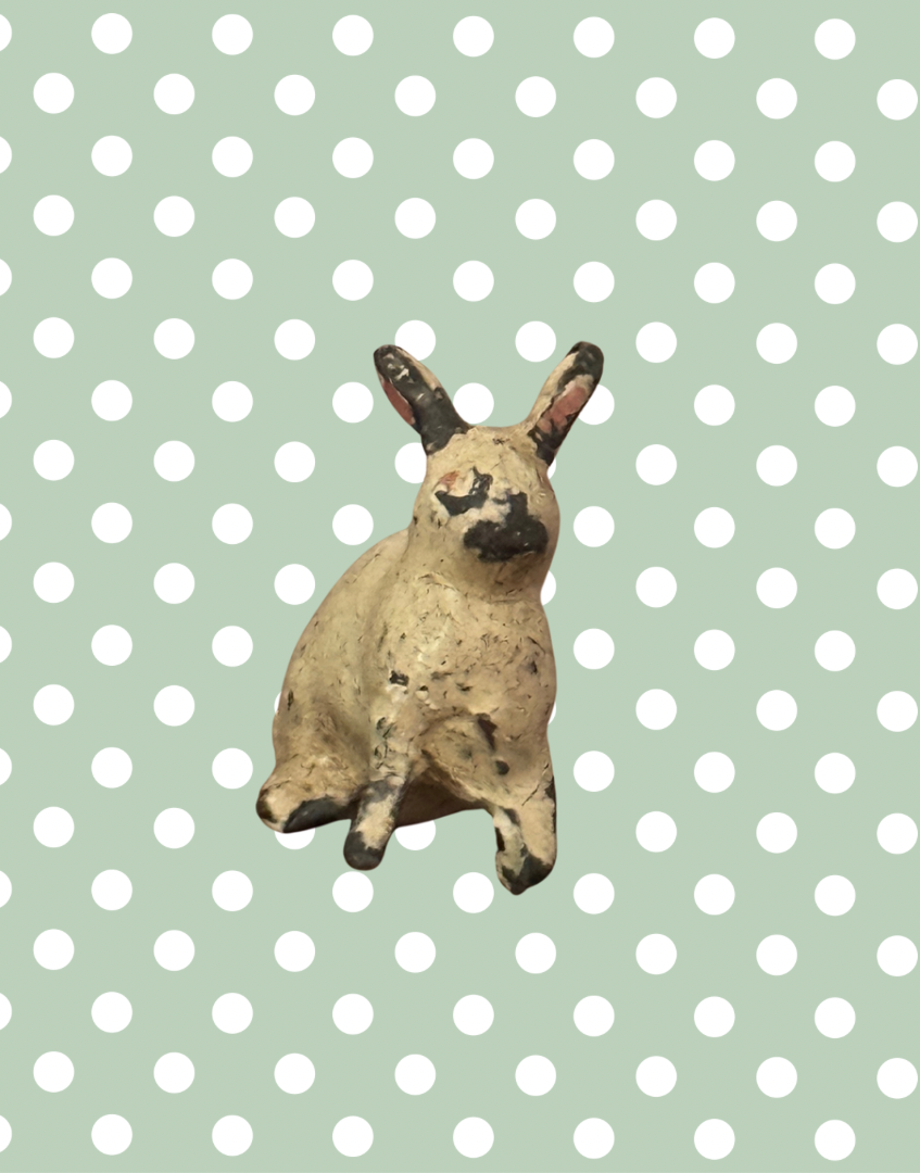 Britains Ltd Miniature Cast Lead White Rabbit | Vintage 1920s Painted Farm Animal Toy