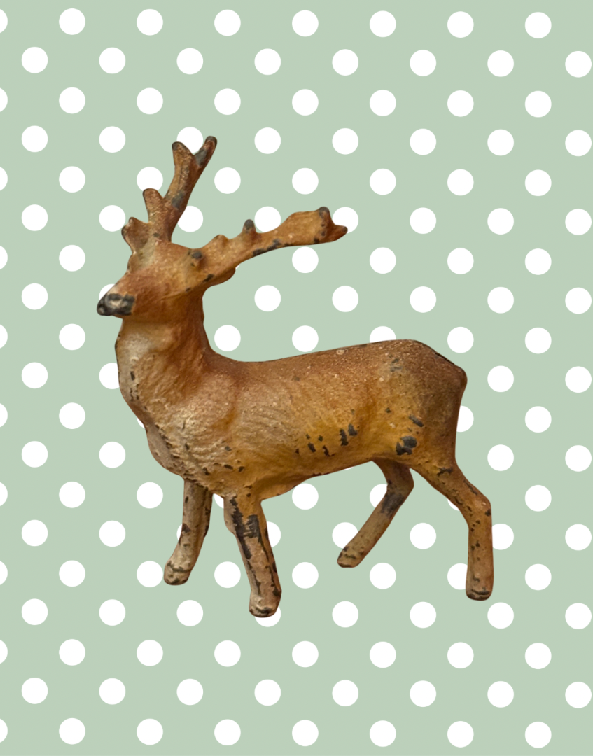 Britains Ltd Countryside Collection Cast Lead Deer | Vintage 1920s Painted British Animal Toy