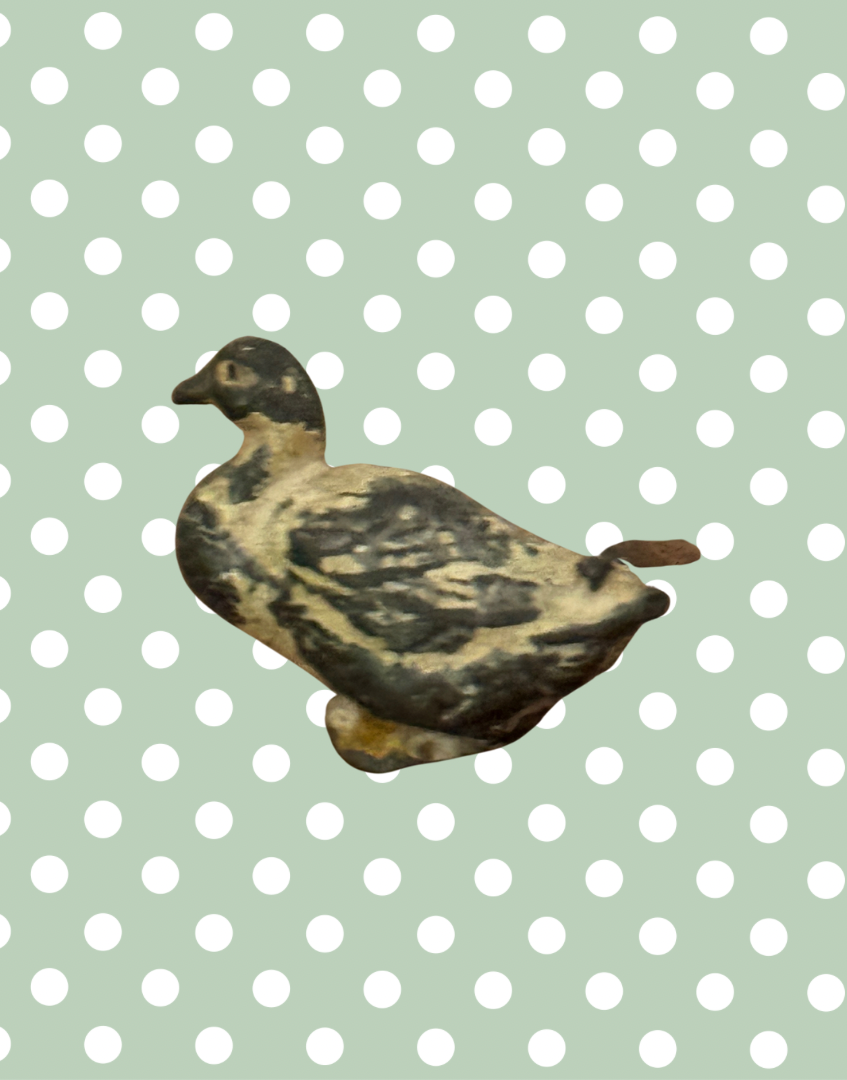 Britains Ltd Cast Lead Goose | Vintage 1920s Painted Farm Animal Toy