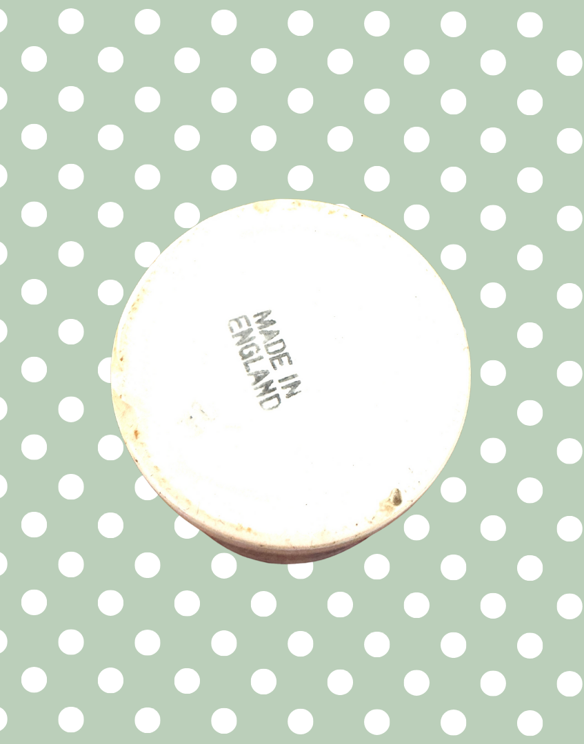 Mad in England makers stamp on base of vintage ceramic tumbler