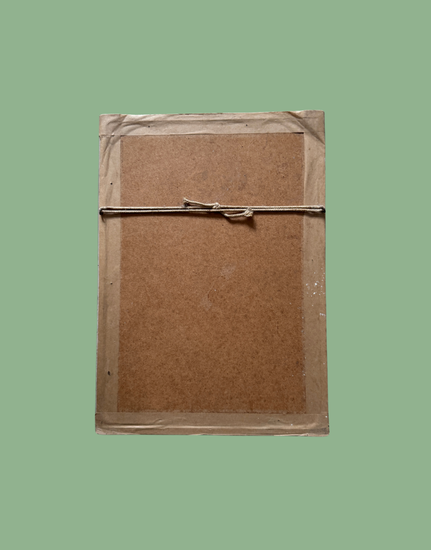 back of portrait antique picture frame