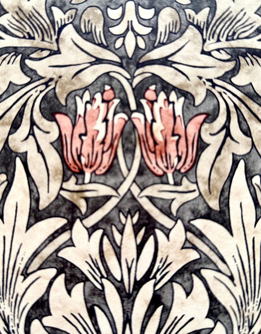 Framed Print - William Morris ‘Snakeshead - Charcoal & Spice' Vintage Wall Art | Dark Botanicals Wall Art Collection