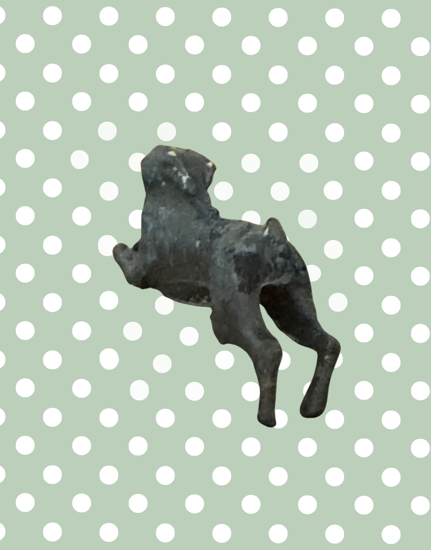 Miniature All Brown Leaping Hare | Britains Ltd Vintage Lead Countryside Animal (1920s)