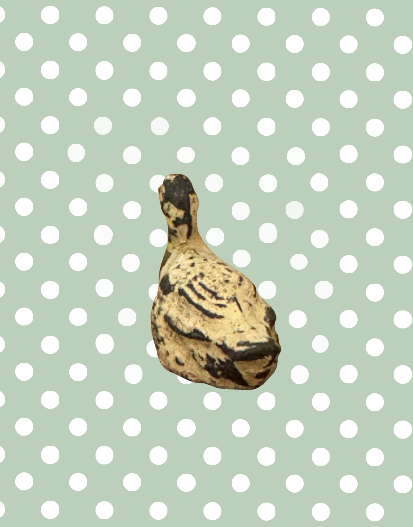 Charming Miniature White Sitting Goose | Britains Ltd Vintage Lead Figurine (1920s)