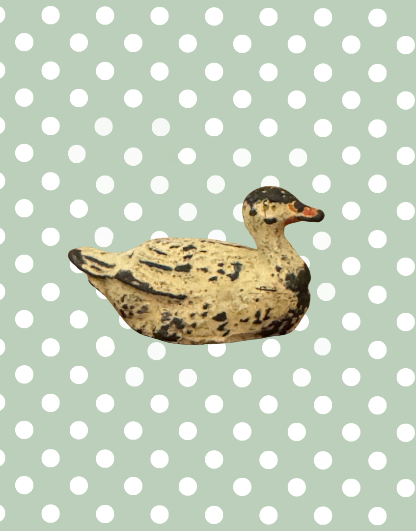 Charming Miniature White Sitting Goose | Britains Ltd Vintage Lead Figurine (1920s)