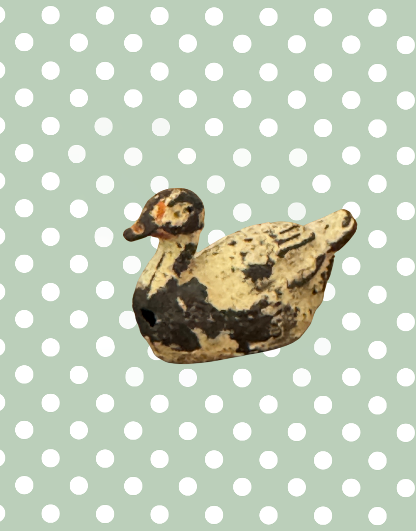 Charming Miniature White Sitting Goose | Britains Ltd Vintage Lead Figurine (1920s)
