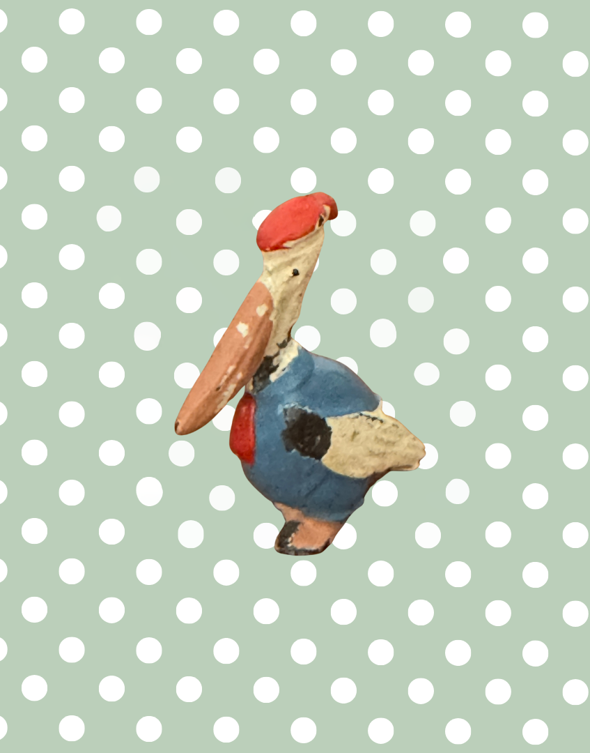 'Pat Pelican' Sunny Britains Ltd Collectable | 1930s Cadbury Cococubs Vintage Lead Toy