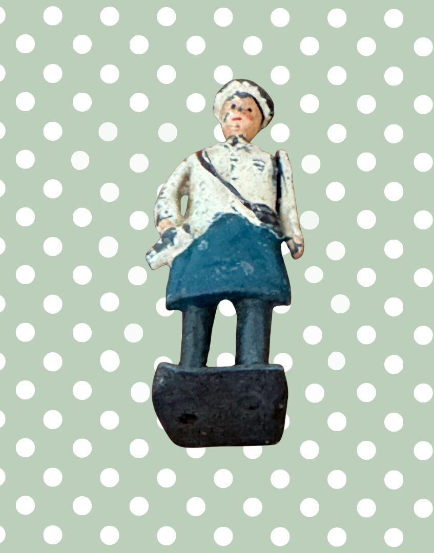 Underside of Britains lead figure showing base detail