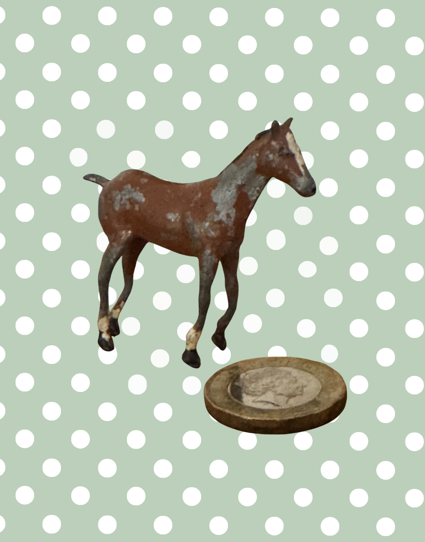 Small Collectable Brown Horse | Britains Ltd Vintage Lead Figurine (1920s)