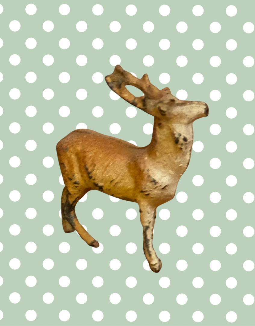 Britains Ltd Countryside Collection Cast Lead Deer | Vintage 1920s Painted British Animal Toy