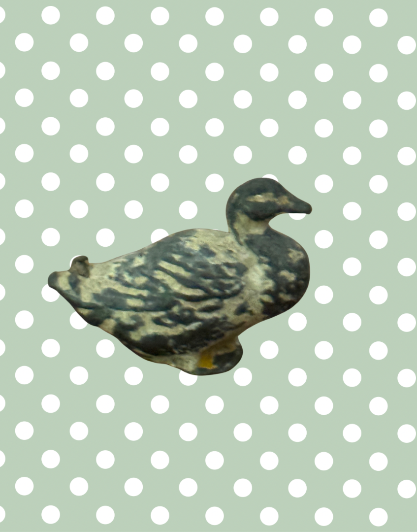 Britains Ltd Cast Lead Goose | Vintage 1920s Painted Farm Animal Toy