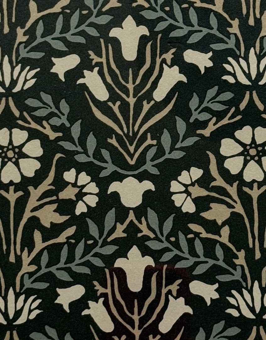 Framed Print - William Morris ‘Bellflowers - Indigo & Linen' Vintage Wall Decor | Classic Wall Art Collection