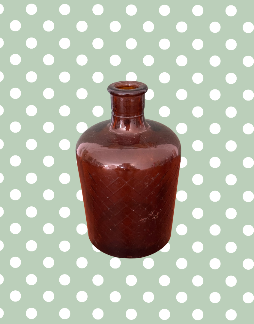 Rare Antique Amber “Not to Be Taken” Poison Bottle | Early 1900s Apothecary Brown Glass