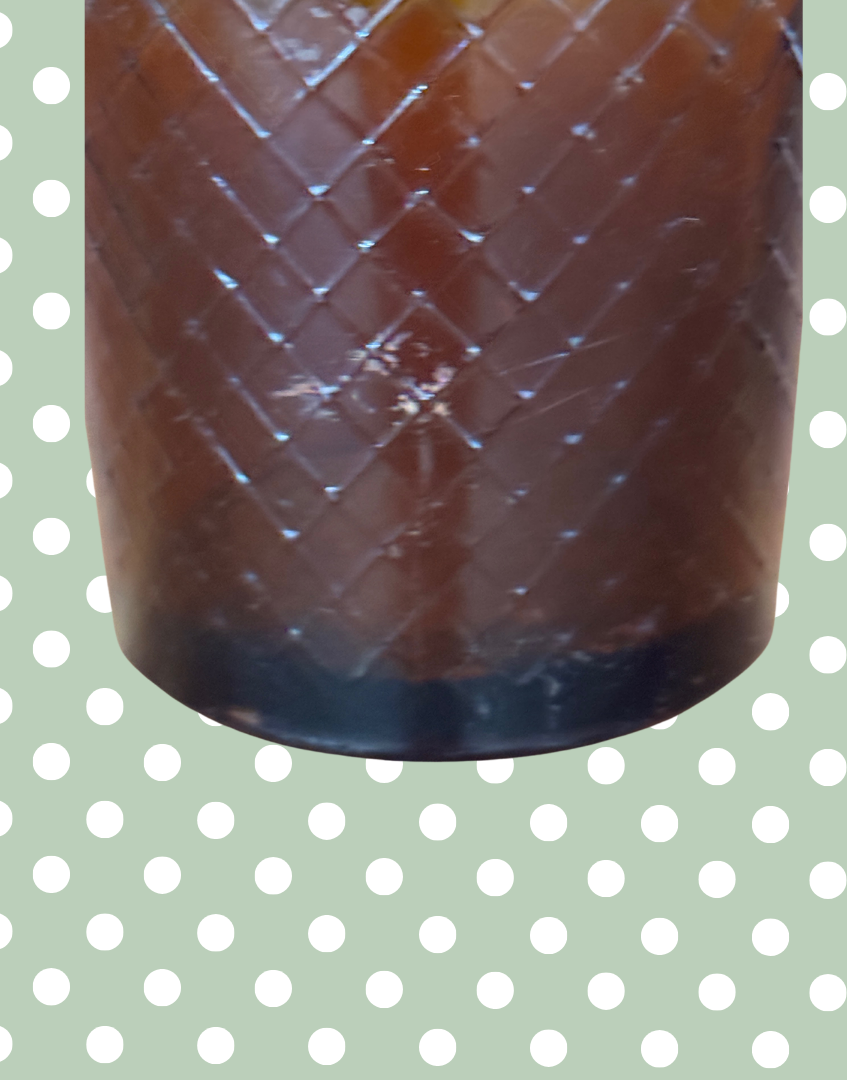 Rare Antique Amber “Not to Be Taken” Poison Bottle | Early 1900s Apothecary Brown Glass