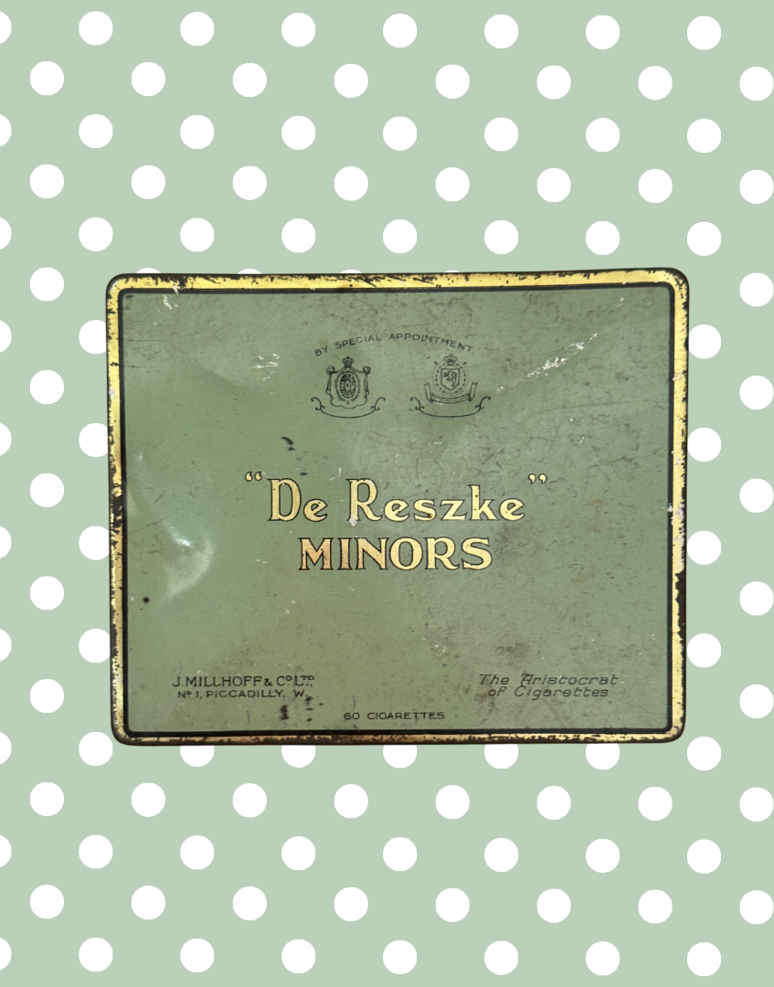 Vintage 'De Reszke Minors' Cigarette Tin | Antique Tobacco Collectible with Royal Appointment