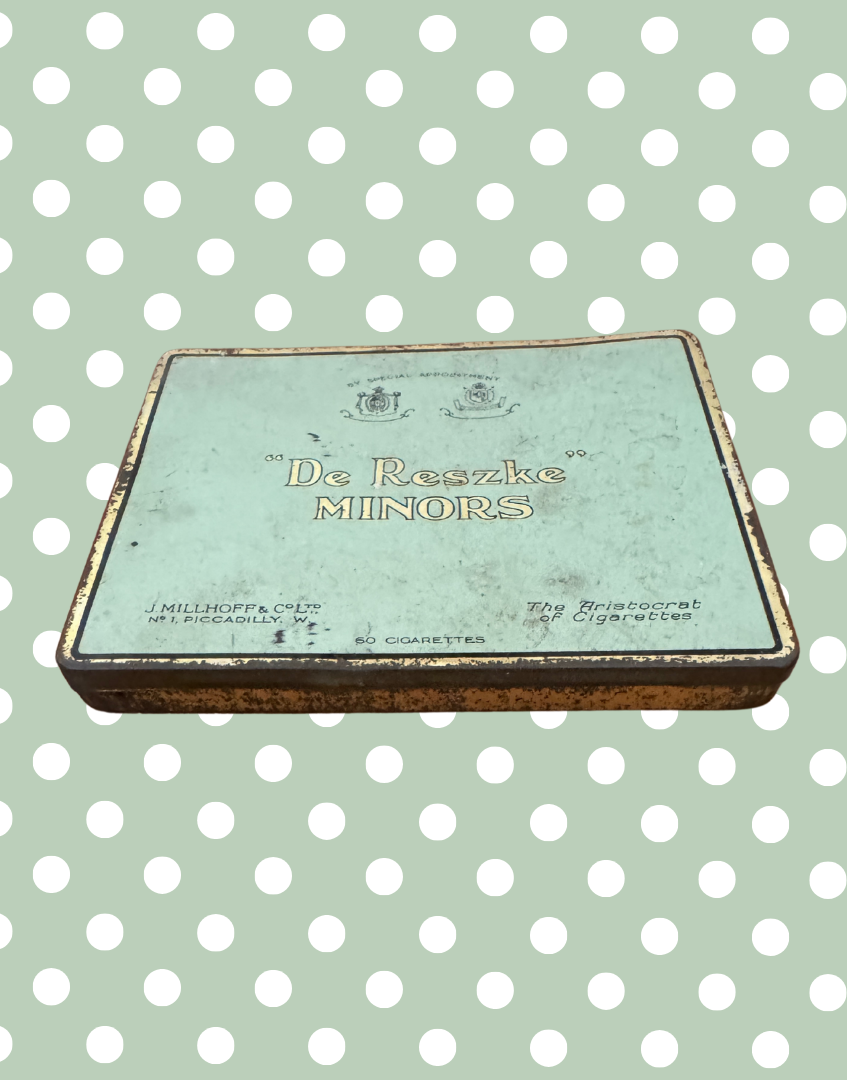 Vintage 'De Reszke Minors' Cigarette Tin | Antique Tobacco Collectible with Royal Appointment