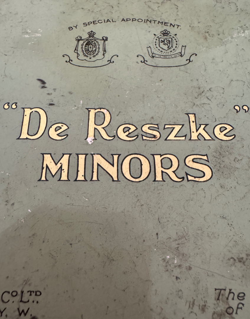 Vintage 'De Reszke Minors' Cigarette Tin | Antique Tobacco Collectible with Royal Appointment