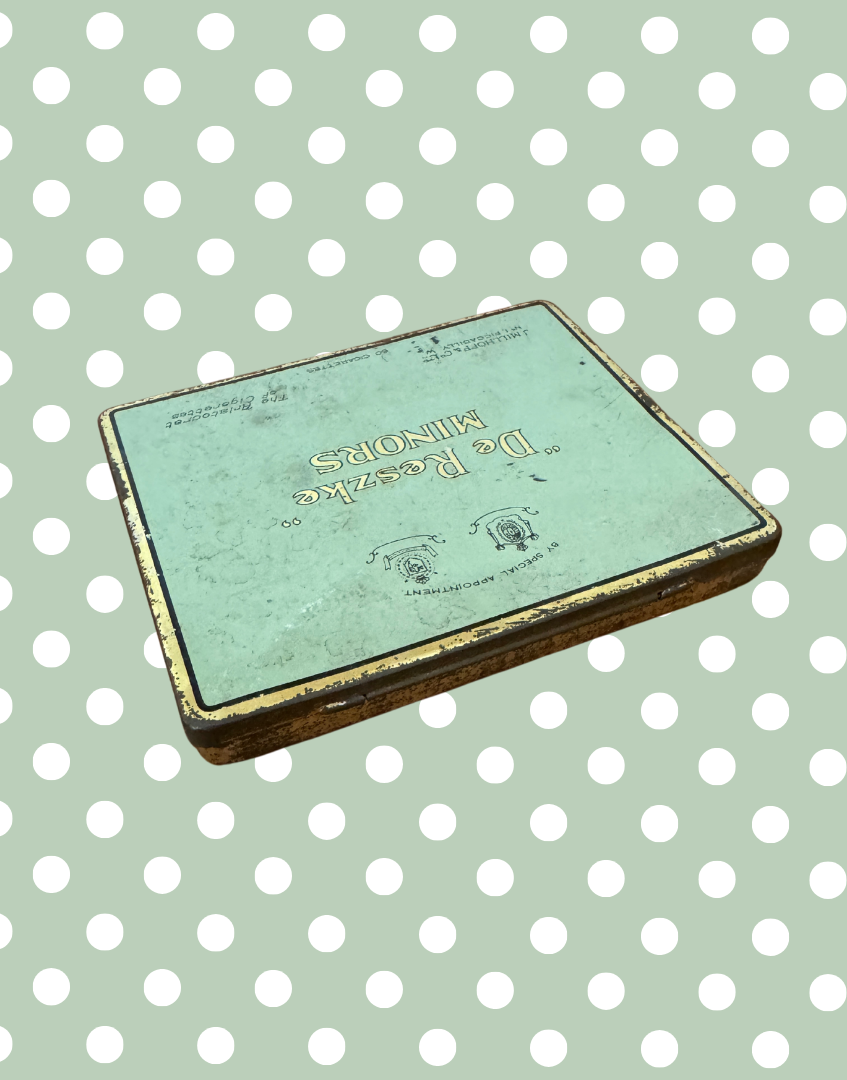 Vintage 'De Reszke Minors' Cigarette Tin | Antique Tobacco Collectible with Royal Appointment