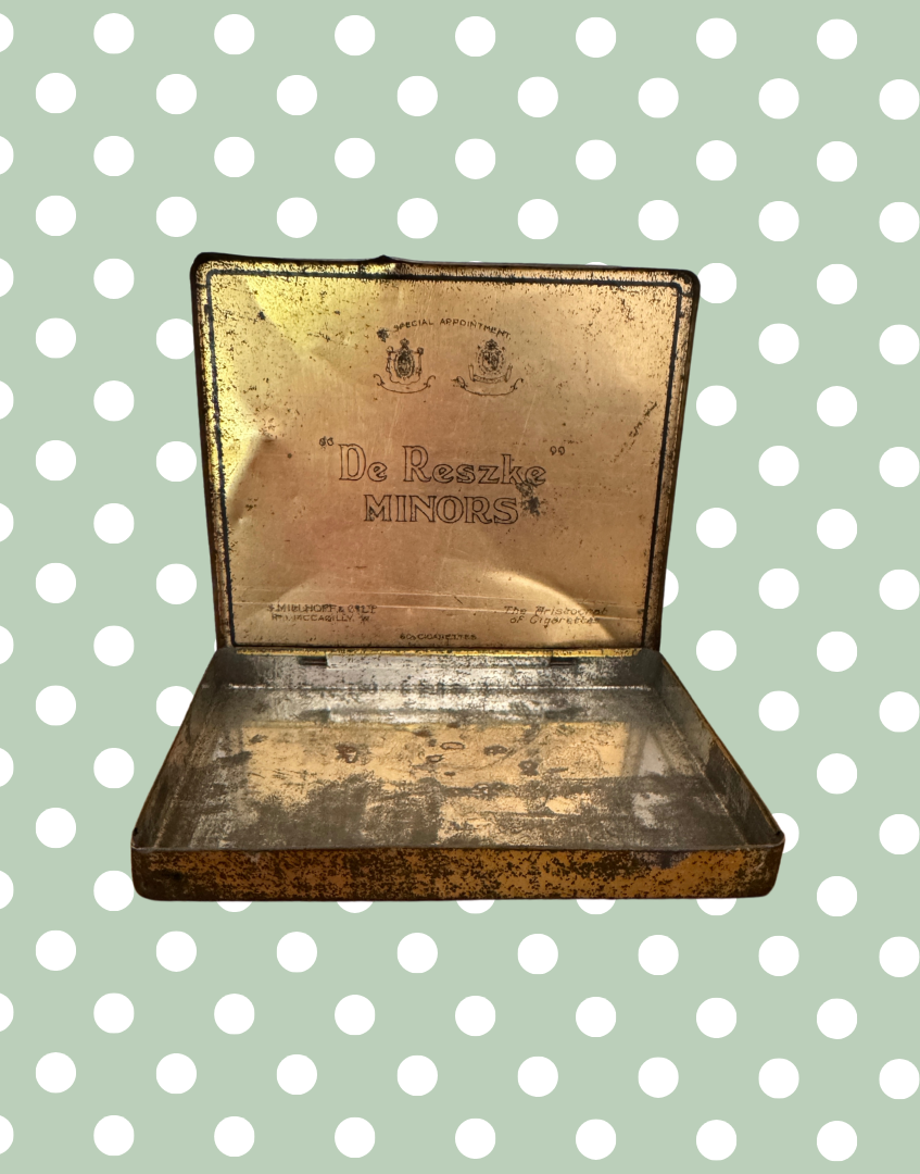 Vintage 'De Reszke Minors' Cigarette Tin | Antique Tobacco Collectible with Royal Appointment