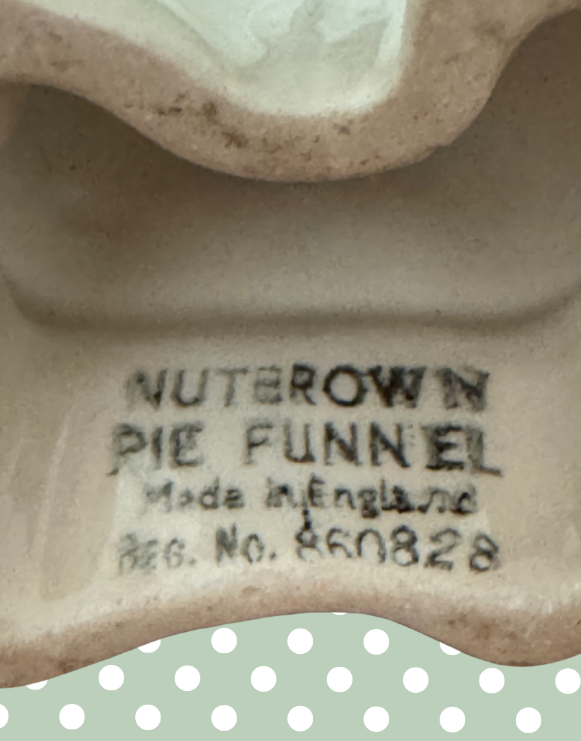 Characterful & Quirky White Elephant Pie Funnel | Playful Vintage Nutbrown Ceramic Baking Collectable