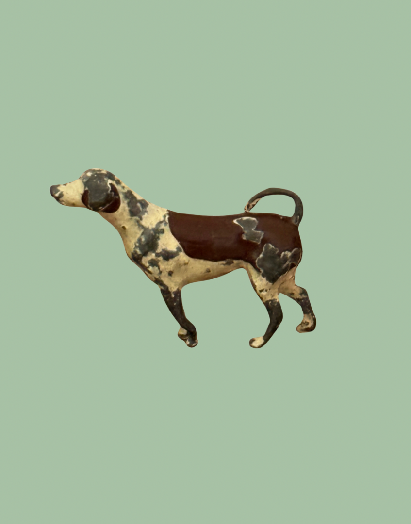 1920s Britains Standing Dog Tiny Lead Farm Figure
