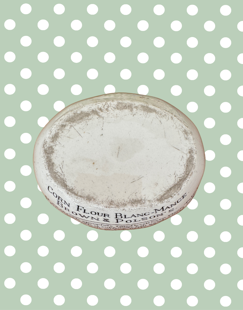 1910 -1920’s Vintage Brown & Polson’s Corn Flour Blancmange Mould with Printed Recipe | Highly Collectable Kitchenalia
