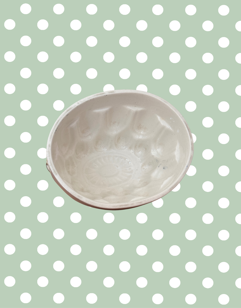 Inside view of antique Blancmange Mould