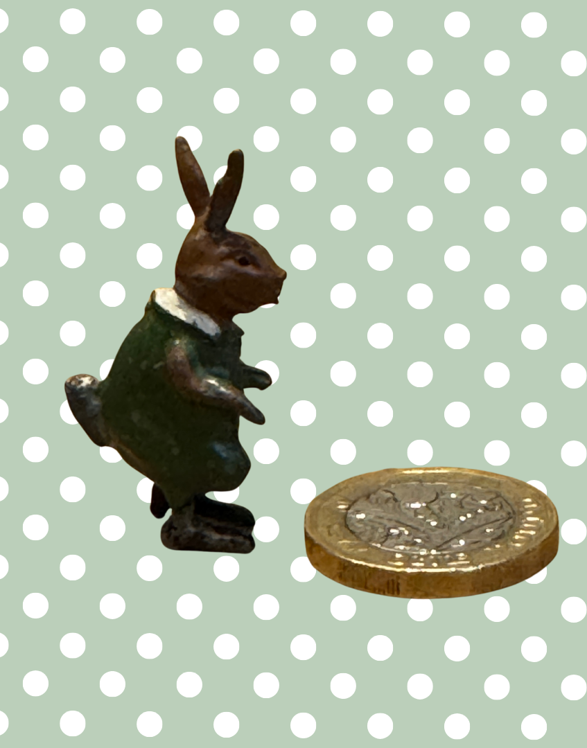 ‘Brother Rabbit’ Adorable Miniature Cococub Figurine | Rare 1930s Collectible Lead Toy