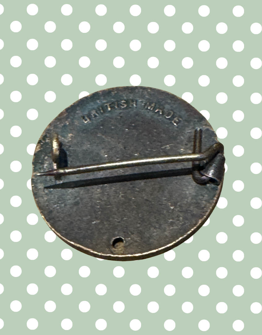 Vintage Cadbury Cococub Enamel Club Badge | 1930s British Pre War Brass Collectable