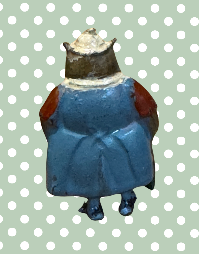 ‘Granny Owl’ Cadbury Cococub Figurine |Rare Collectable Vintage 1930s Lead Toy