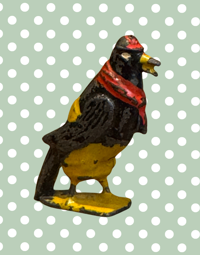 ‘Dan Crow’ (Version 1) Cadbury Cococub Bird Figurine | Characterful Original 1930s Collectible
