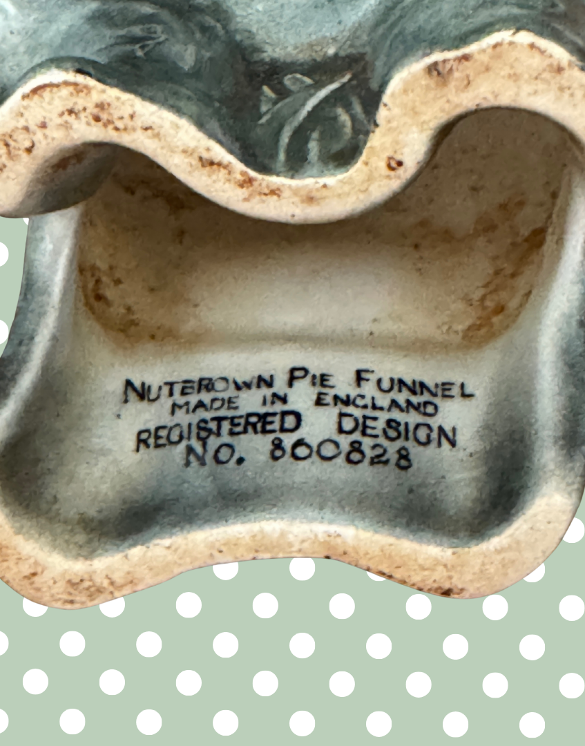 Rare & Adorable Grey Elephant Pie Funnel | Charming Grimwade for Nutbrown Vintage Collectable
