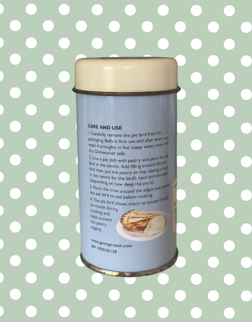Tala Blackbird Pie Bird in Original Vintage Tin | Classic British Baking Charm with Kitsch Appeal