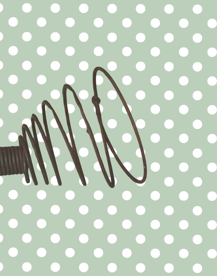 Antique Wooden Kitchen Utensils Trio of Coil Whisk, Cooking Spoon and Spatula | Perfect Mid-Century Styling Props