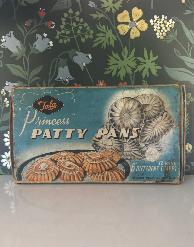 Vintage Tala Princess Patty Pans Tins in Original Box | 1950s Classic British Kitsch Kitchenalia