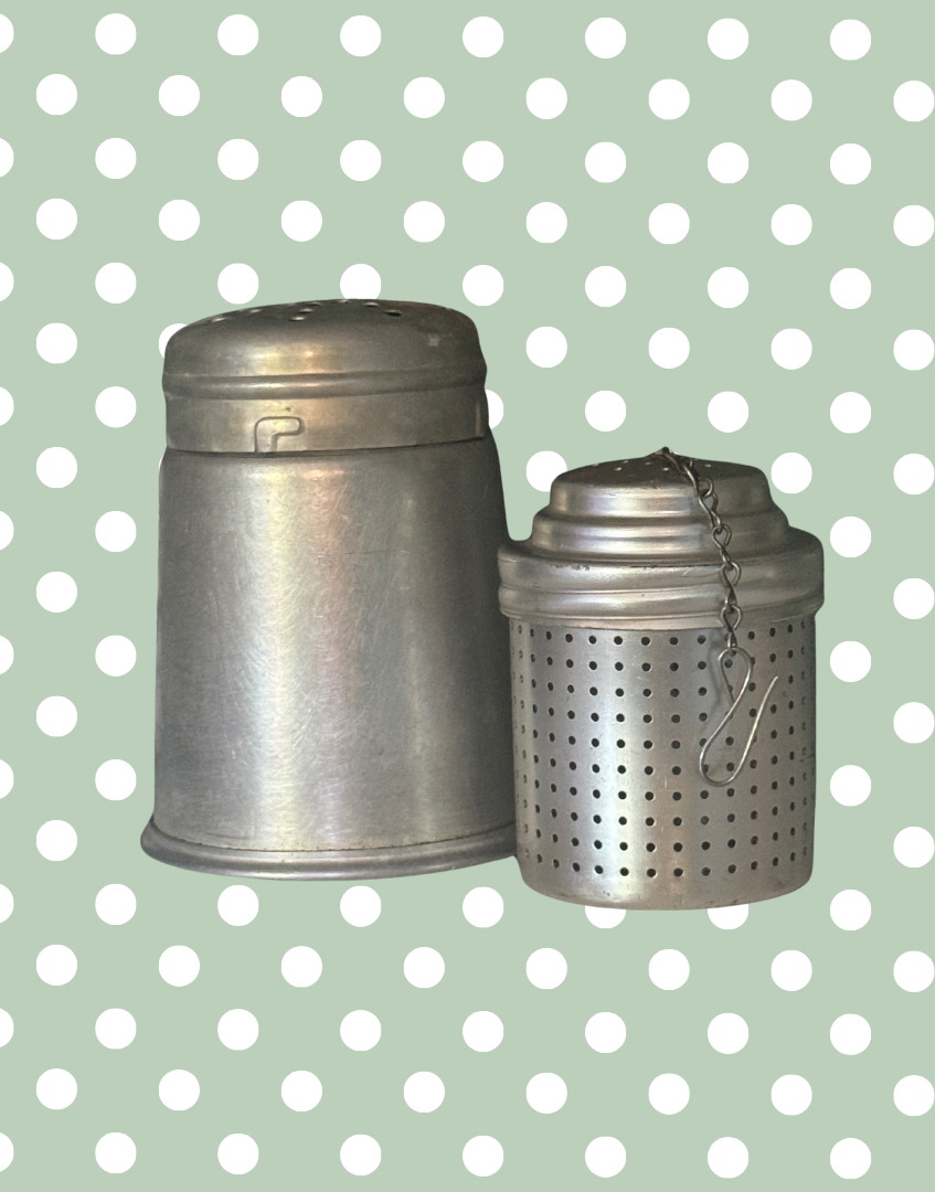 Vintage Tala Aluminium Sugar or Flour Dispensers 1950s Shaker Duo | Mid-Century Kitchen Classic Kitchenware