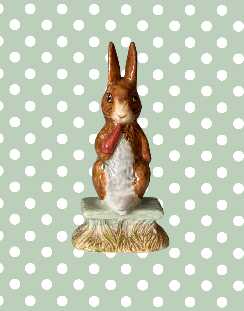 Adorable Vintage Beswick Beatrix Potter Figurine – ‘Fierce Bad Rabbit’ | Collectable British Childhood Nursery Decor Classic